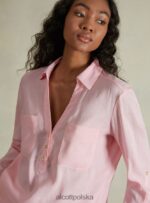 odzież Alcott blusa w puro lino wh2 biały kobiety 2TXFF6224 - Image 4