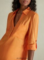 odzież Alcott blusa w puro lino wh2 biały kobiety 2TXFF6225 - Image 2