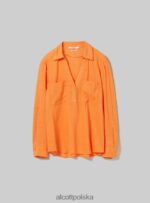 odzież Alcott blusa w puro lino wh2 biały kobiety 2TXFF6225 - Image 6