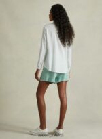 odzież Alcott blusa w puro lino wh2 biały kobiety 2TXFF624 - Image 5