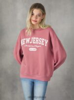 odzież Alcott Bluza o wygodnym kroju typu college z okrągłym dekoltem średni az2 azzurre kobiety 2TXFF6446 - Image 2