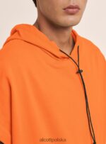 odzież Alcott bluza z kapturem bez rękawów lub3 pomarańczowe światło mężczyźni 2TXFF6873 - Image 3