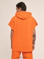 odzież Alcott bluza z kapturem bez rękawów lub3 pomarańczowe światło mężczyźni 2TXFF6873 - Image 6