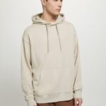 odzież Alcott bluza z kapturem i kieszenią kangurką wh1 ecru mężczyźni 2TXFF6680