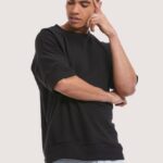 odzież Alcott bluza z krótkim rękawem bk1 czarny mężczyźni 2TXFF6989