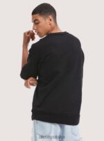 odzież Alcott bluza z krótkim rękawem bk1 czarny mężczyźni 2TXFF6989 - Image 5