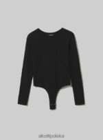 odzież Alcott body z długim rękawem bk1 czarny kobiety 2TXFF6175 - Image 6