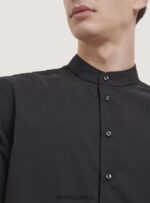 odzież Alcott camicia a maniche lunghe con collo coreano biały mężczyźni 2TXFF6807 - Image 3