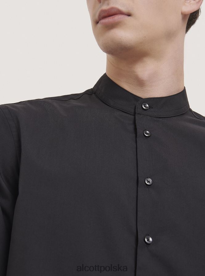 odzież Alcott camicia a maniche lunghe con collo coreano biały mężczyźni 2TXFF6807 - Image 3