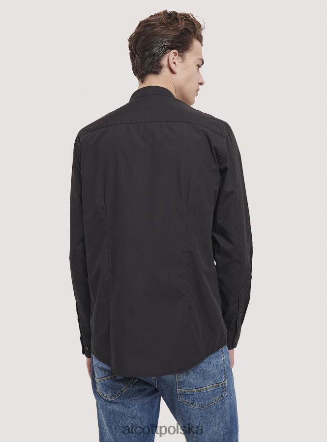 odzież Alcott camicia a maniche lunghe con collo coreano biały mężczyźni 2TXFF6807 - Image 4
