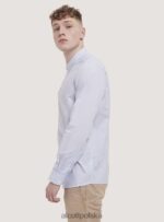 odzież Alcott camicia a maniche lunghe con collo coreano biały mężczyźni 2TXFF6992 - Image 4