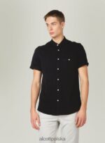 odzież Alcott camicia di piquet con collo coreano niebieski mężczyźni 2TXFF6716 - Image 2