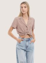 odzież Alcott camicia upraw con nodo czarny kobiety 2TXFF6324