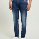 odzież Alcott Dżinsy skinny fit z elastycznego denimu d002 średni ciemnoniebieski mężczyźni 2TXFF6692