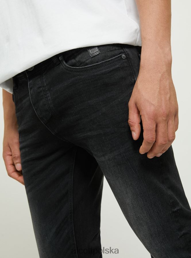 odzież Alcott Dżinsy skinny fit z elastycznego denimu d002 średni ciemnoniebieski mężczyźni 2TXFF6729 - Image 4