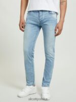 odzież Alcott Dżinsy skinny fit z elastycznego denimu d002 średni ciemnoniebieski mężczyźni 2TXFF6852 - Image 2