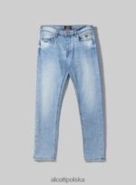 odzież Alcott Dżinsy skinny fit z elastycznego denimu d002 średni ciemnoniebieski mężczyźni 2TXFF6852 - Image 6