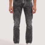 odzież Alcott Dżinsy slim fit d000 czarny mężczyźni 2TXFF61181