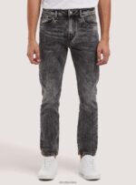 odzież Alcott Dżinsy slim fit d000 czarny mężczyźni 2TXFF61181