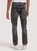 odzież Alcott Dżinsy slim fit d000 czarny mężczyźni 2TXFF61181 - Image 4