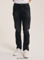 odzież Alcott Dżinsy slim fit z bawełny czarny mężczyźni 2TXFF6907 - Image 2