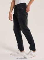 odzież Alcott Dżinsy slim fit z bawełny czarny mężczyźni 2TXFF6907 - Image 4