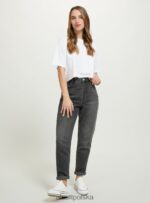 odzież Alcott Dżinsy typu mama d006 lazur kobiety 2TXFF6160 - Image 3