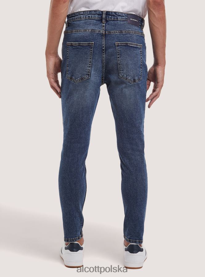 odzież Alcott Dżinsy ze stretchem typu carrot fit d007 jasny lazur mężczyźni 2TXFF6786 - Image 4