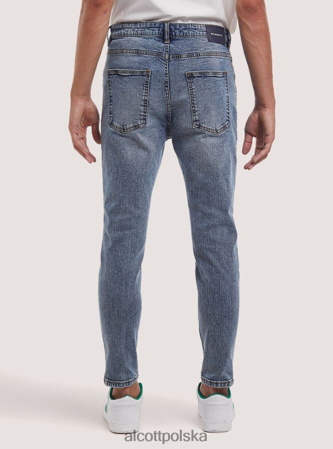 odzież Alcott Dżinsy ze stretchem typu carrot fit d007 jasny lazur mężczyźni 2TXFF6967 - Image 4