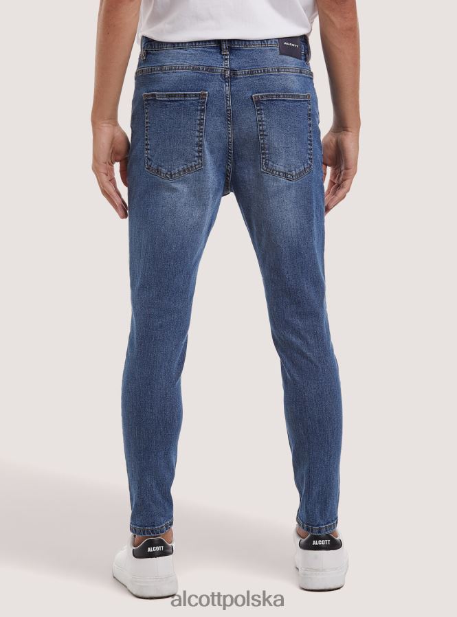odzież Alcott Dżinsy ze stretchem typu carrot fit d007 jasny lazur mężczyźni 2TXFF6968 - Image 4