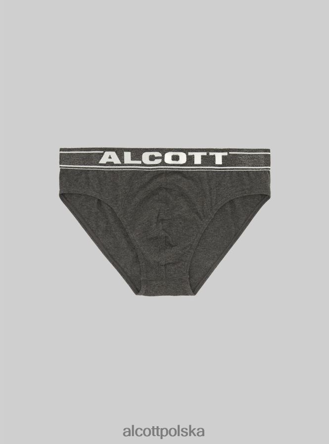 odzież Alcott Elastyczne bawełniane figi z logo bk1 czarny mężczyźni 2TXFF61131 - Image 3