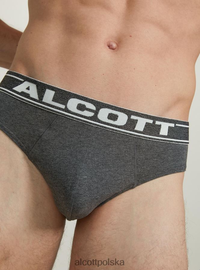 odzież Alcott Elastyczne bawełniane figi z logo bk1 czarny mężczyźni 2TXFF61131 - Image 4