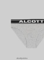 odzież Alcott Elastyczne bawełniane figi z logo bk1 czarny mężczyźni 2TXFF6760 - Image 4