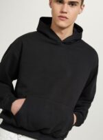 odzież Alcott felpa boxy fit z cappuccio wh1 ecru mężczyźni 2TXFF6637 - Image 4
