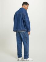 odzież Alcott giubbotto w dżinsowym oversize'ie d001 ciemnoniebieski mężczyźni 2TXFF6653 - Image 5