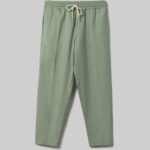 odzież Alcott Jogger pantaloni misto lino wh1 ecru mężczyźni 2TXFF6734