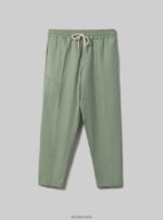 odzież Alcott Jogger pantaloni misto lino wh1 ecru mężczyźni 2TXFF6734
