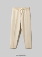 odzież Alcott Jogger pantaloni misto lino wh1 ecru mężczyźni 2TXFF6899 - Image 2