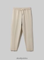 odzież Alcott Jogger pantaloni misto lino wh1 ecru mężczyźni 2TXFF6922 - Image 2