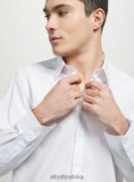 odzież Alcott koszula z długim rękawem wh1 ecru mężczyźni 2TXFF6701 - Image 2