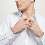 odzież Alcott koszula z długim rękawem wh1 ecru mężczyźni 2TXFF6701