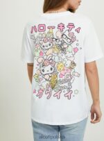odzież Alcott koszulka Hello Kitty w3 biały kobiety 2TXFF6145 - Image 3