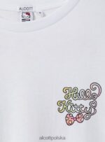 odzież Alcott koszulka Hello Kitty w3 biały kobiety 2TXFF6145 - Image 8