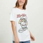 odzież Alcott koszulka Hello Kitty w3 biały kobiety 2TXFF6176