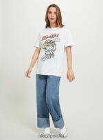 odzież Alcott koszulka Hello Kitty w3 biały kobiety 2TXFF6176 - Image 3