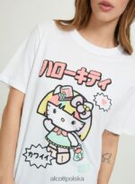odzież Alcott koszulka Hello Kitty w3 biały kobiety 2TXFF6176 - Image 4