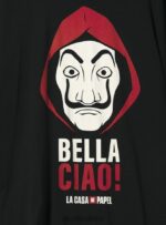 odzież Alcott koszulka La Casa de Papel bk1 czarny mężczyźni 2TXFF6942 - Image 7