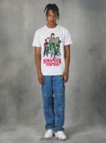 odzież Alcott koszulka licenza Stranger Things w3 biały mężczyźni 2TXFF61175 - Image 2