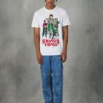 odzież Alcott koszulka licenza Stranger Things w3 biały mężczyźni 2TXFF61175