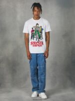 odzież Alcott koszulka licenza Stranger Things w3 biały mężczyźni 2TXFF61175